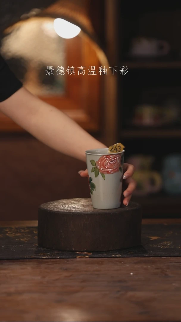 陶瓷景德镇高温釉下手绘陶瓷243