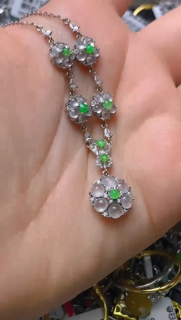 银S925镶嵌戒指翡翠百内无证书