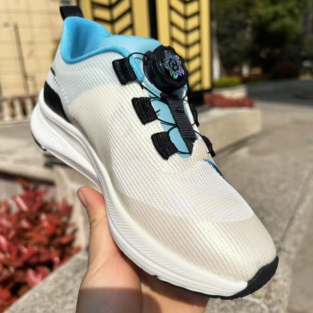 儿童运动鞋男童单鞋2025新款透气女童旋转纽扣鞋老爹鞋休闲轻跑鞋