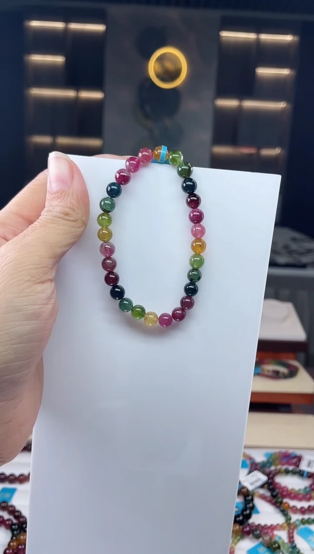 单圈手串未镶嵌碧玺（多样性发一条）Q