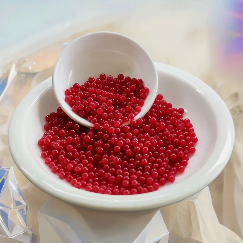 散珠w650冰锦红南红4mm*50颗