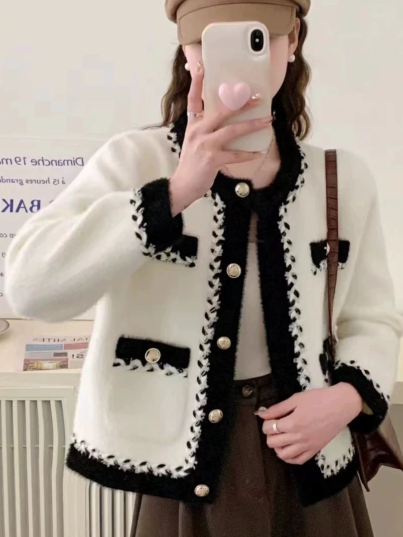 春秋新款小香风外套女气质名媛公主风