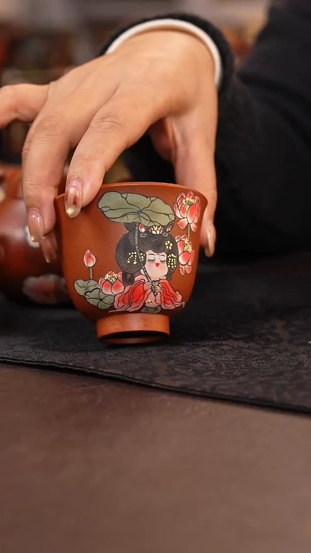 茶杯紫砂唐风主人杯