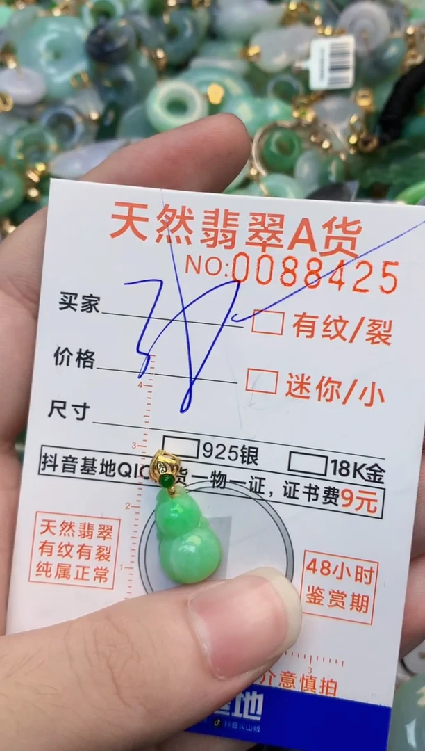 翡翠未镶嵌吊坠(不含链)1