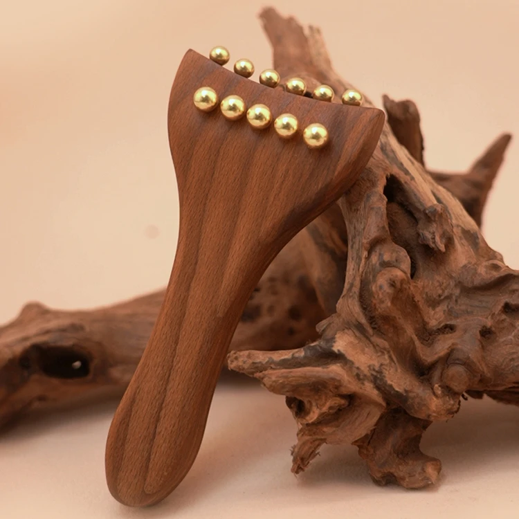 全身按摩经络推实心黄铜按摩舒适渗透擀筋开背经络刷