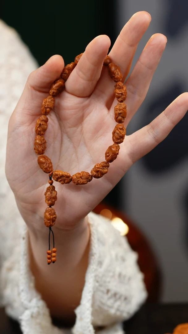 手串/手链橄榄核爱****驴宋水官 细长小籽十八罗汉