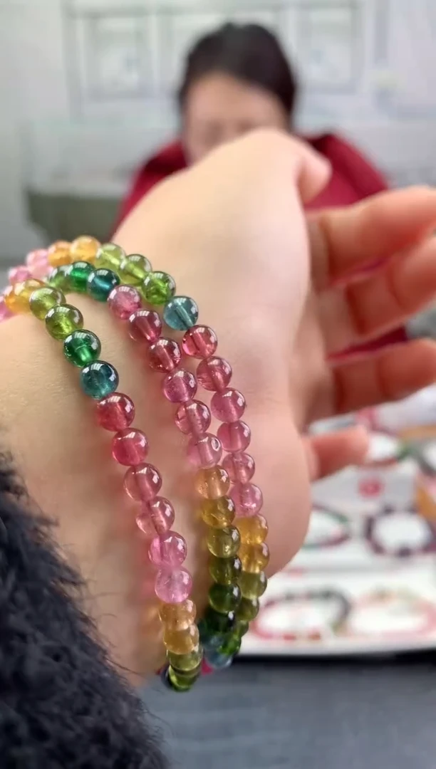 未镶嵌手串碧玺多样性发一条