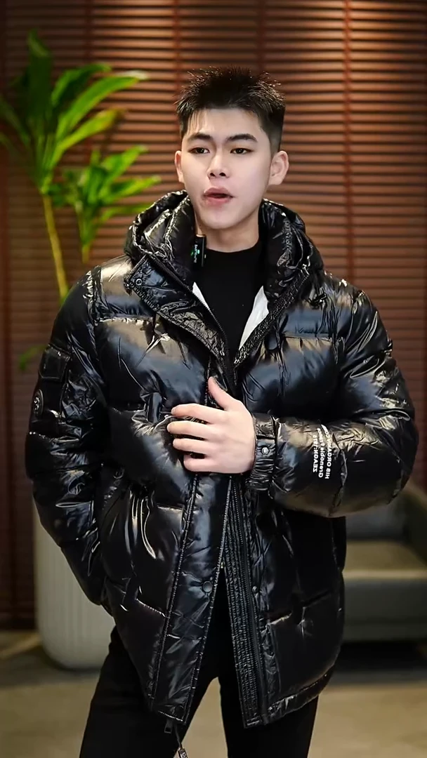 56码（170-185斤）男士连帽羽绒服369050