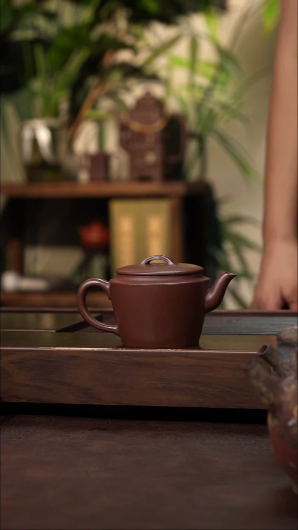 茶壶紫砂紫泥小汉瓦100cc左右
