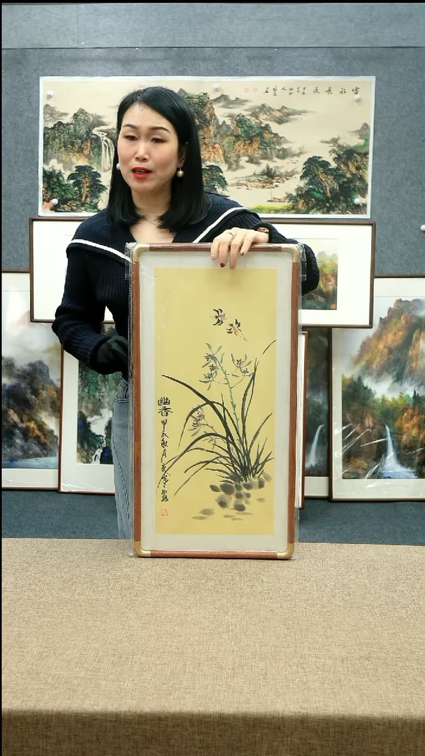 【闪购商品】国画33*66夏寒老师花鸟