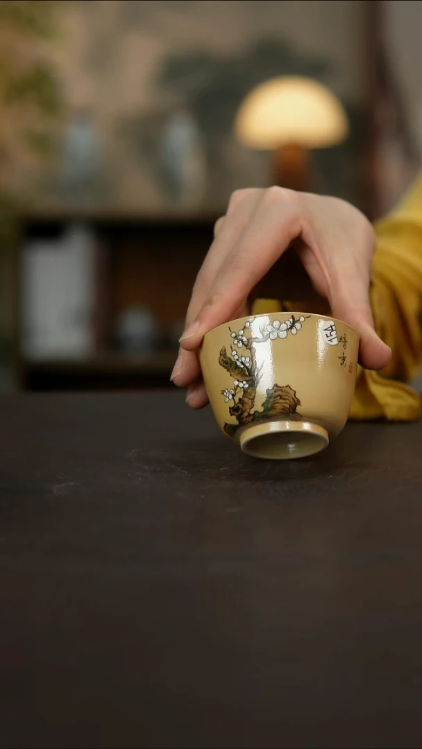 杯景德镇陶瓷杯碗柴烧多人