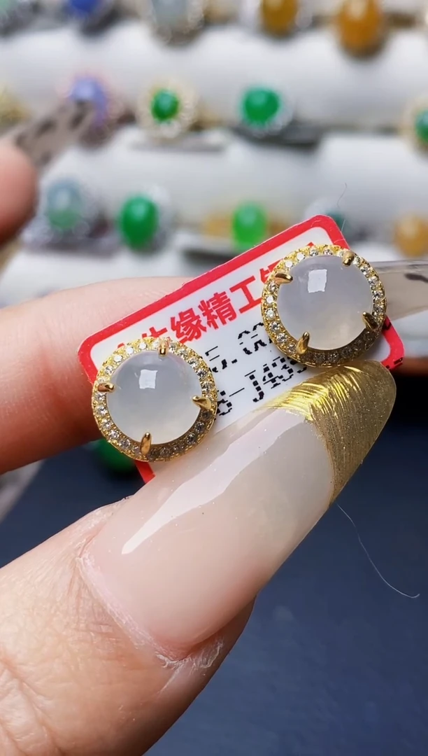 银S925镶嵌戒指翡翠5576