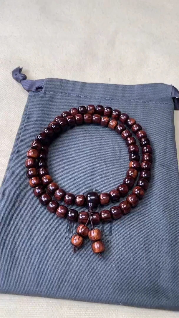 黄花梨/降香黄檀手串/手链黄花梨 7x8x68