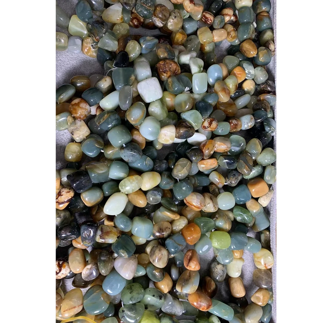 天然岫玉  花玉不规则手串  时尚百搭 多样性发货其中发一