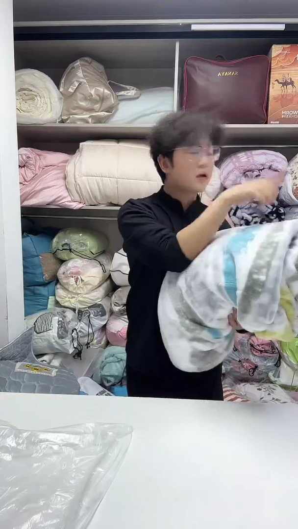 棉1.5蓝色被套毯子