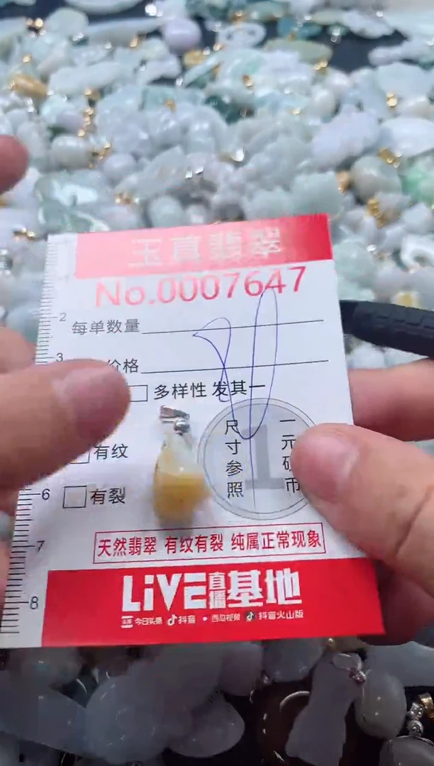 吊坠(不含链)未镶嵌翡翠7647
