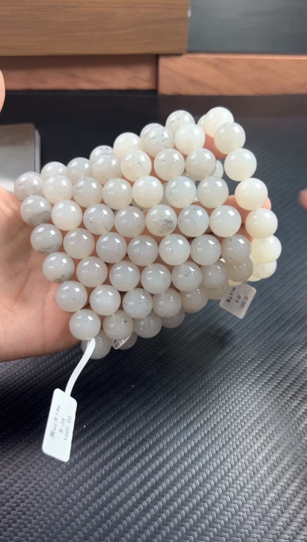 和田玉未镶嵌手串黑山微色差卡14mj多样性发货拍一发一