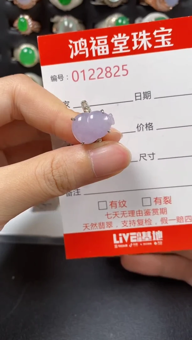 银S925镶嵌戒指翡翠2825