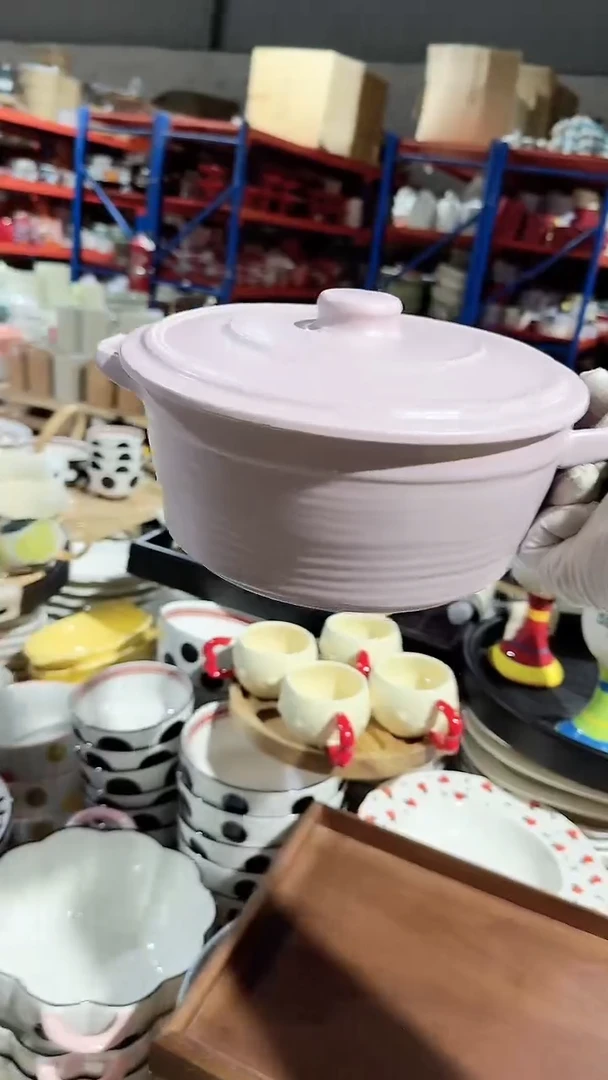 陶瓷带盖汤碗微瑕 凑满20元包邮