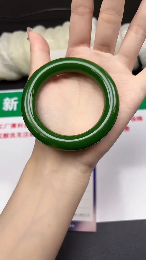 和田玉手镯未镶嵌178-2-54