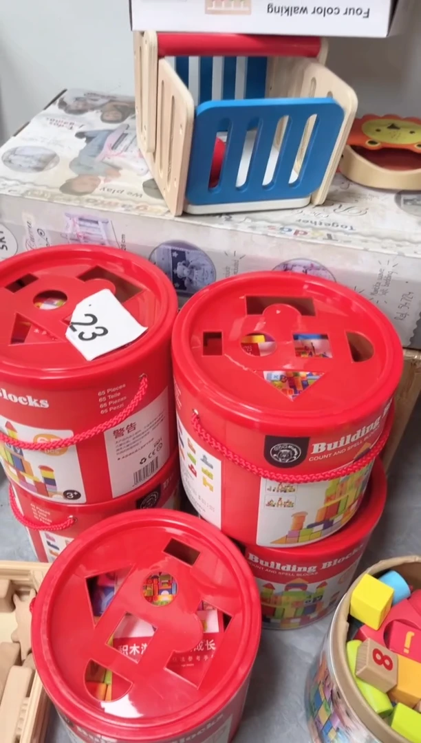 木红桶成套积木23