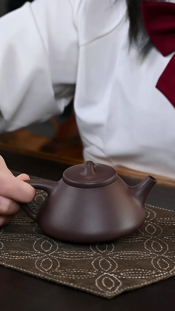 【闪购商品】紫砂茶壶底槽青-子冶石瓢