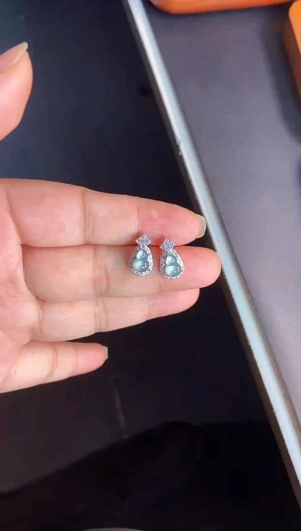 吊坠(不含链)银S925镶嵌翡翠1