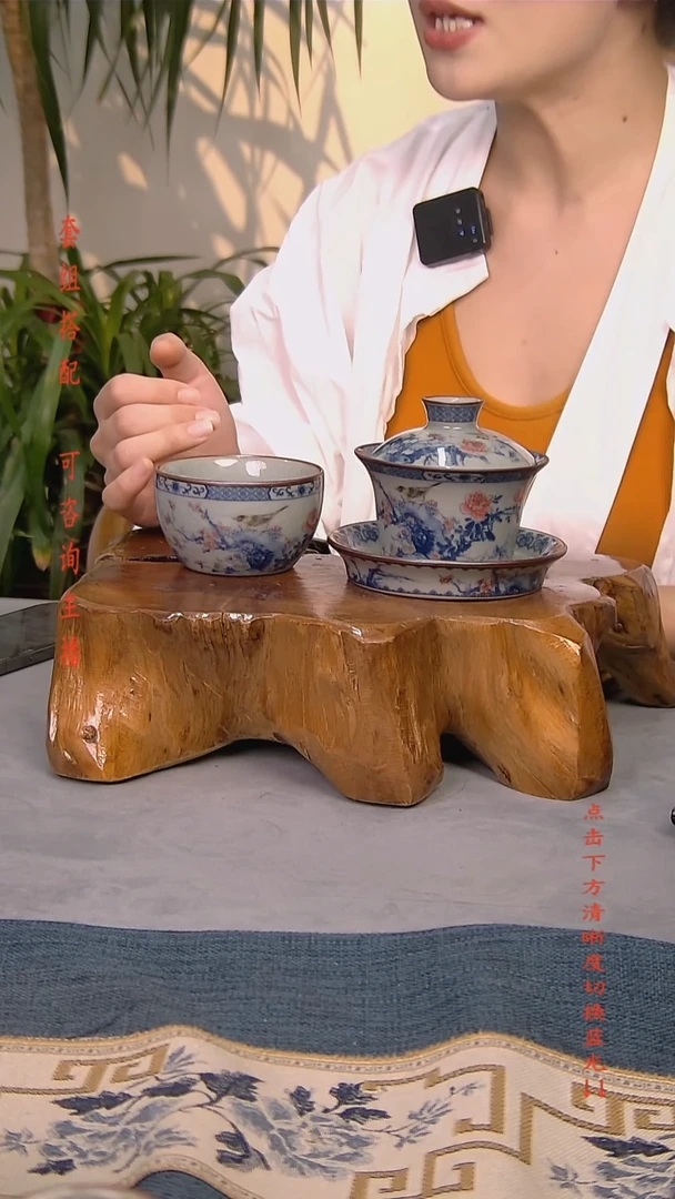 简装家用款2件套 老陶泥开片纹陶瓷茶具