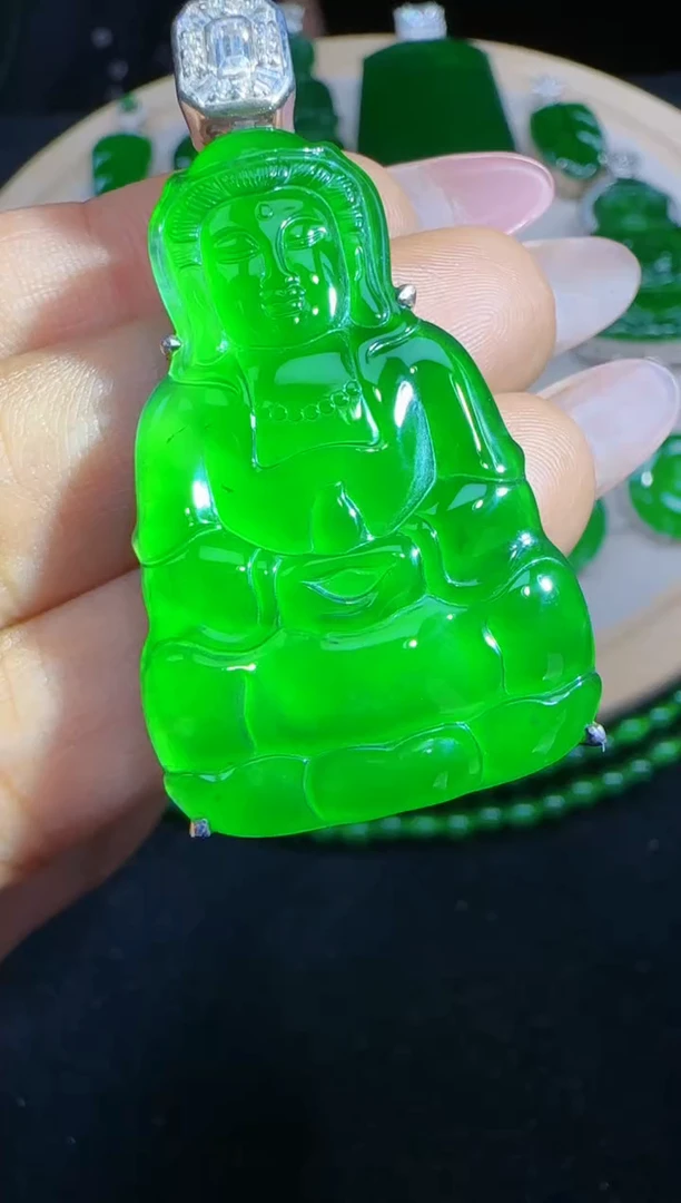 未镶嵌定制翡翠翡翠吊坠204