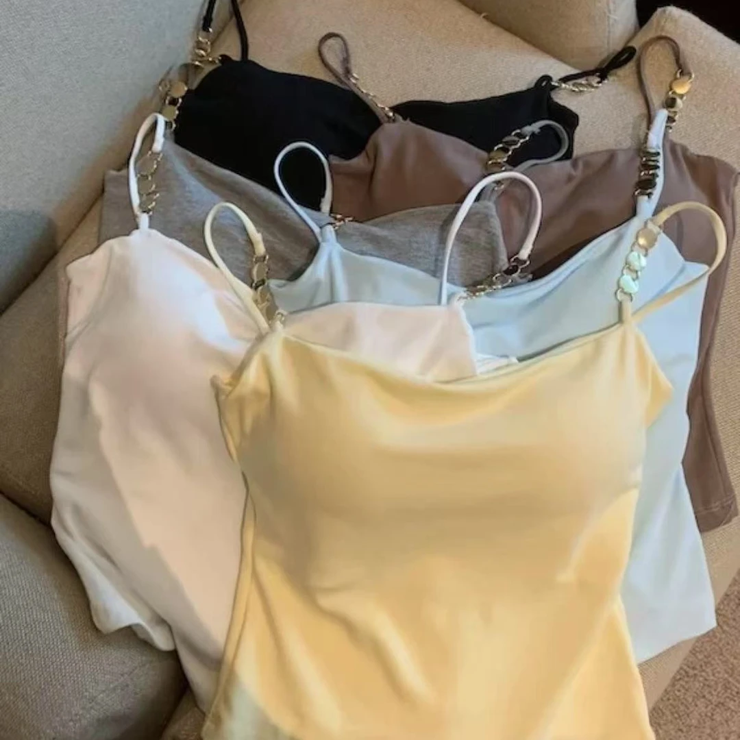 【秀宝女装】百搭简约吊带背心XB4678