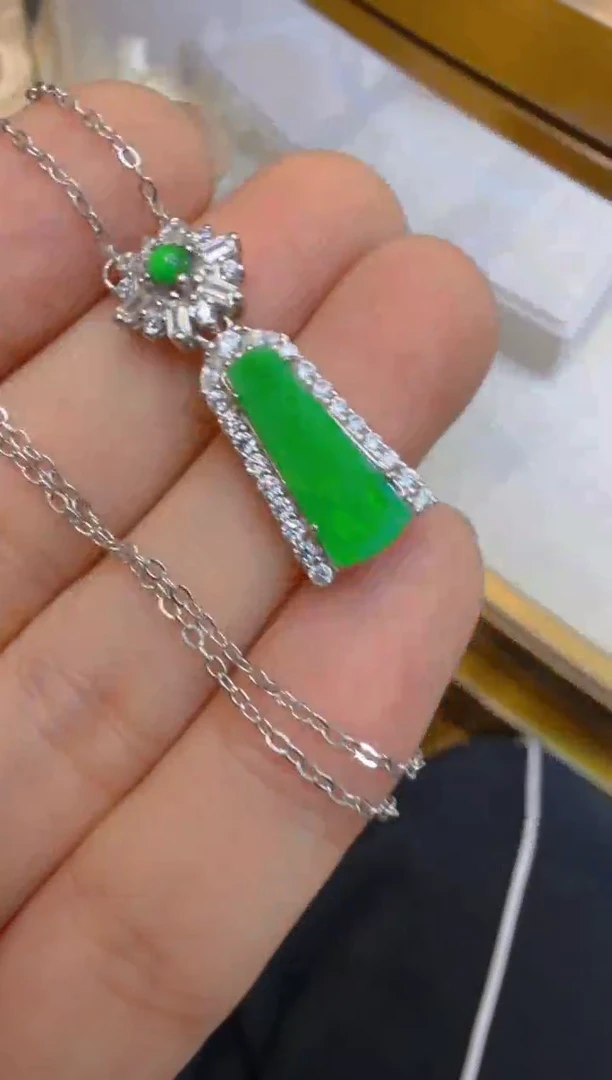 套链银S925镶嵌翡翠多样性团购发一件