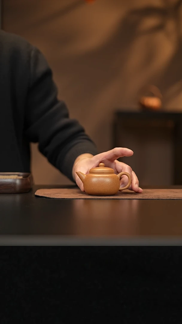 【闪购商品】紫砂茶壶允禾斋wzht 黄段 匏樽水平100cc