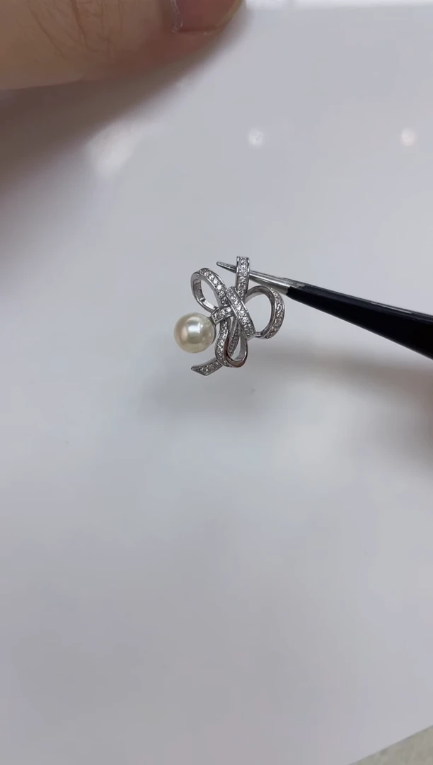 海水珍珠银S925镶嵌颈饰