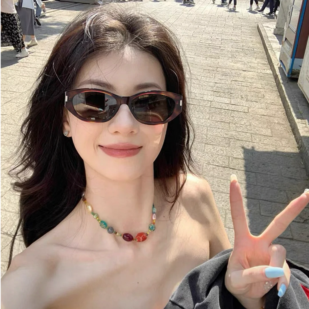 【复古可可镜】玳瑁色网红猫眼镜墨镜女复古潮流百搭高级感防紫外线