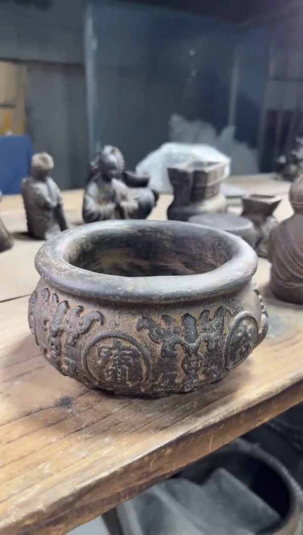 陶土【火山泥】聚宝盆