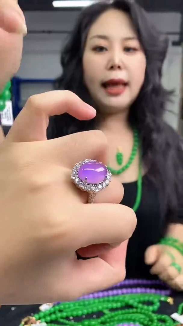 未镶嵌戒指翡翠闪购链接 多样性发其一颜色微差