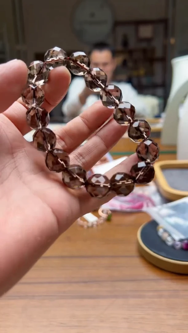 未镶嵌手链水晶茶晶刻面