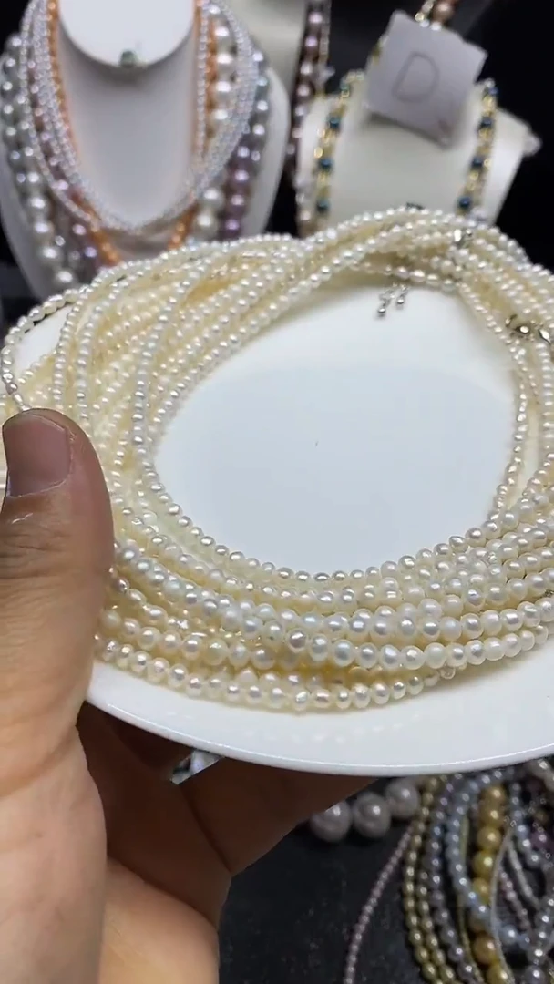 淡水珍珠未镶嵌颈饰多人