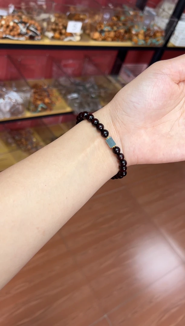 【闪购商品】檀香紫檀（小叶紫檀）手串/手链印度小叶紫檀+蓝水