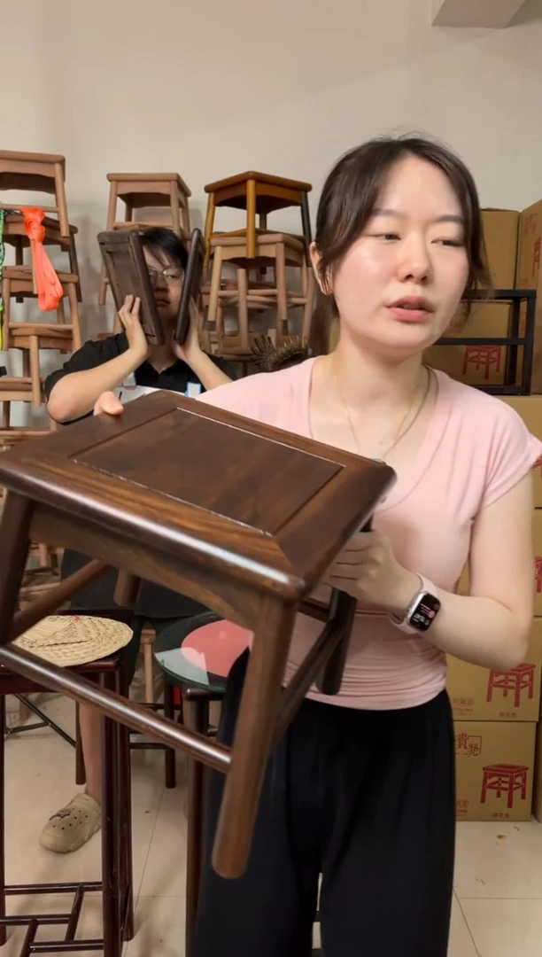 花梨木类柬埔寨黑酸枝高档小方凳