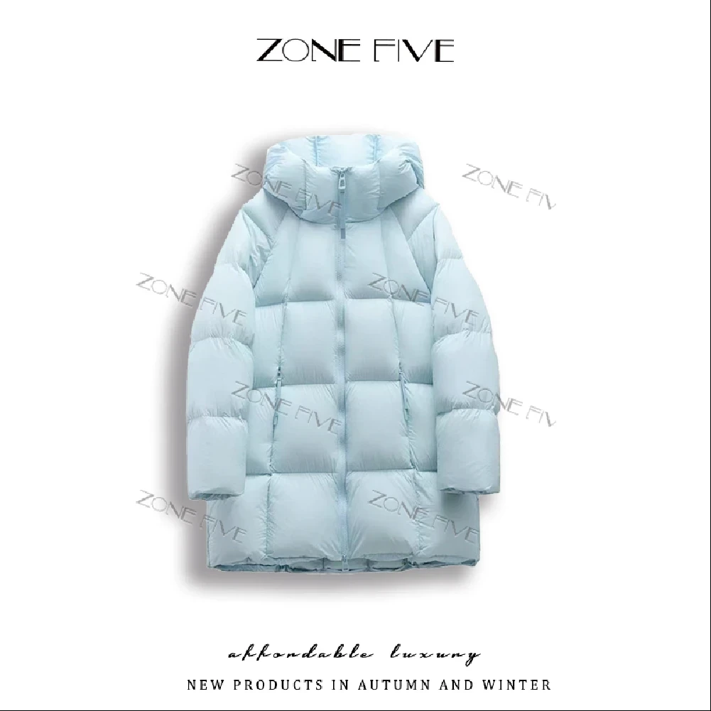 连帽贝贝中长款厚款休闲风百搭ins加厚羽绒服女款