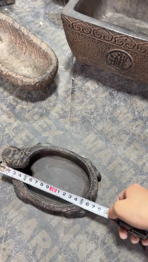 陶土【火山泥】小龙龟盆