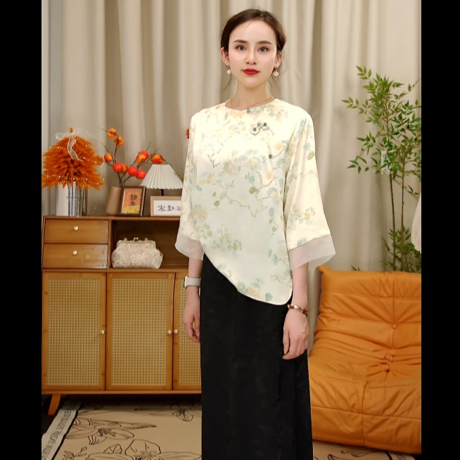 晴曦原创夏季新款高品质新中式上衣