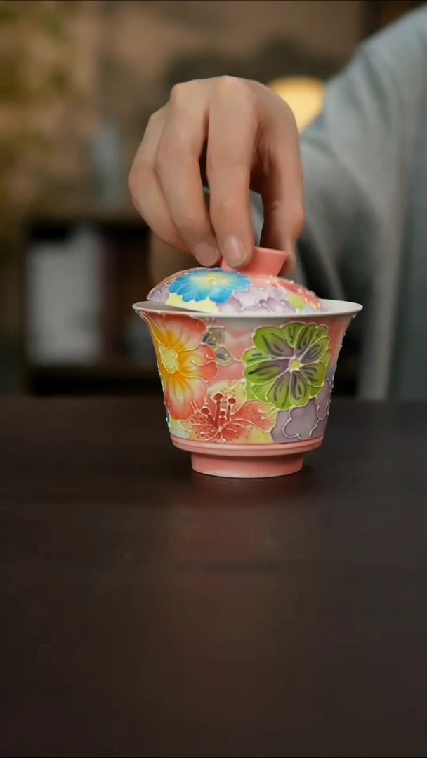 杯景德镇陶瓷杯碗柴烧多人