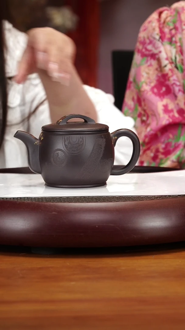 茶壶紫砂120ZCP汉瓦 黑墩头