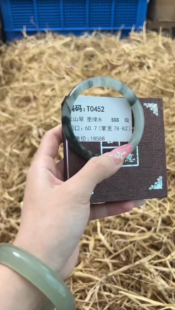 未镶嵌手镯石英质玉T0452