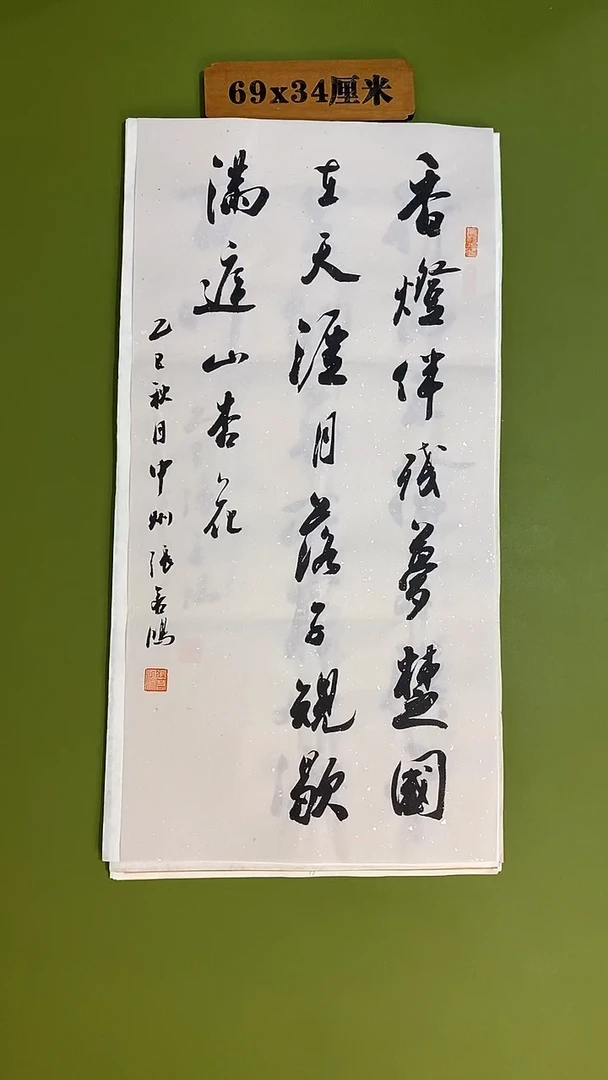 书法书法 张若鸿 尺寸69cm*34cm
