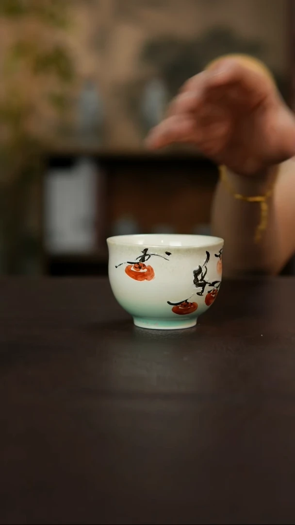 杯景德镇陶瓷杯碗柴烧多人