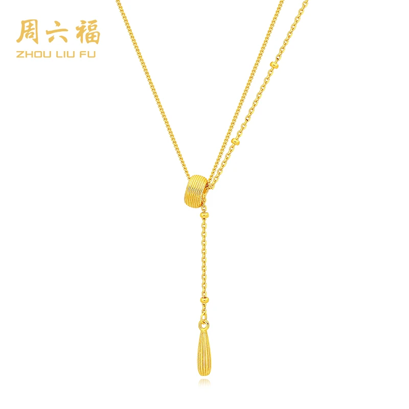 ZHOU LIU FU/周六福 坠链均925银 金露项链N2Q0169G