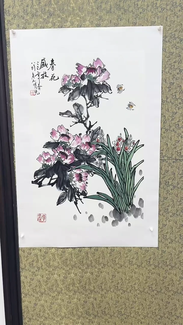 国画ZJX-国画花鸟-2.7平尺C010